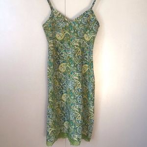 90s vintage Paisely lace sheath dress
